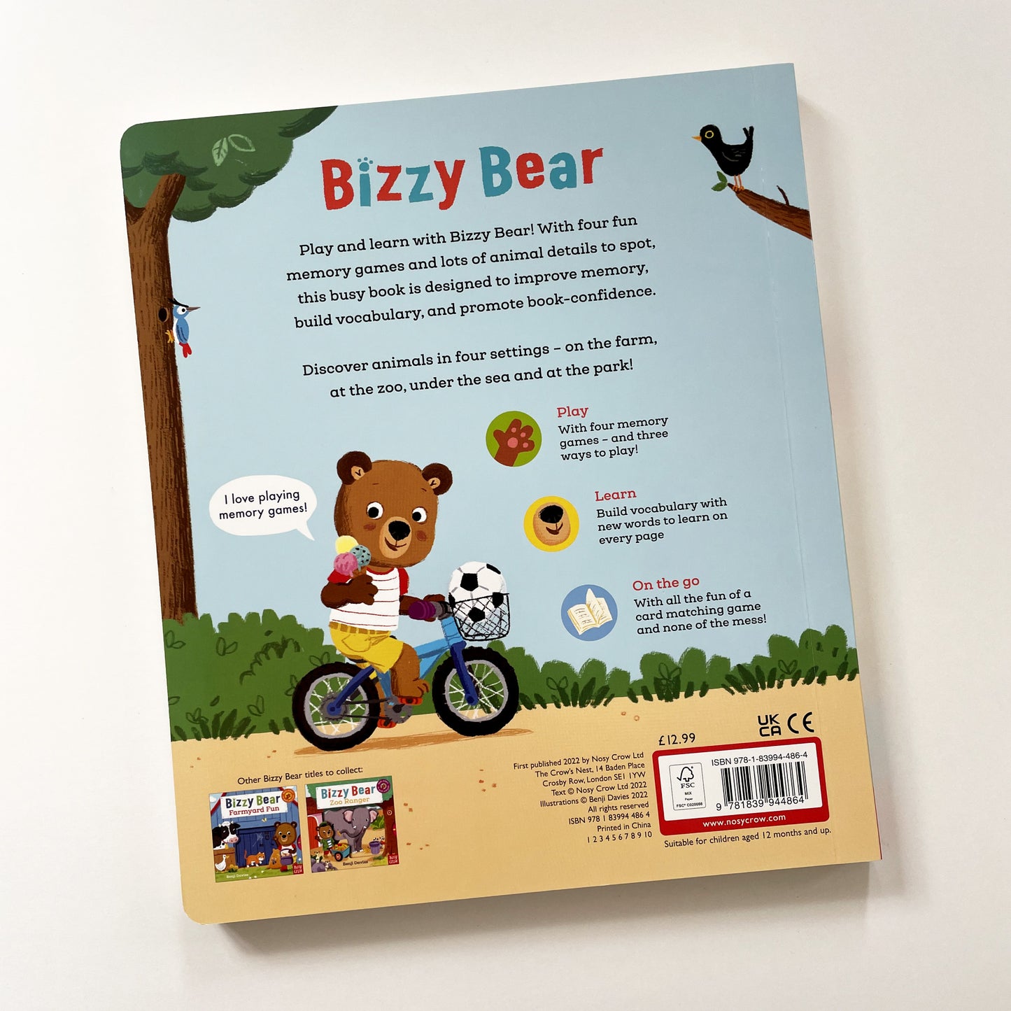 Bizzy Bear: My First Memory Game Book: Animals