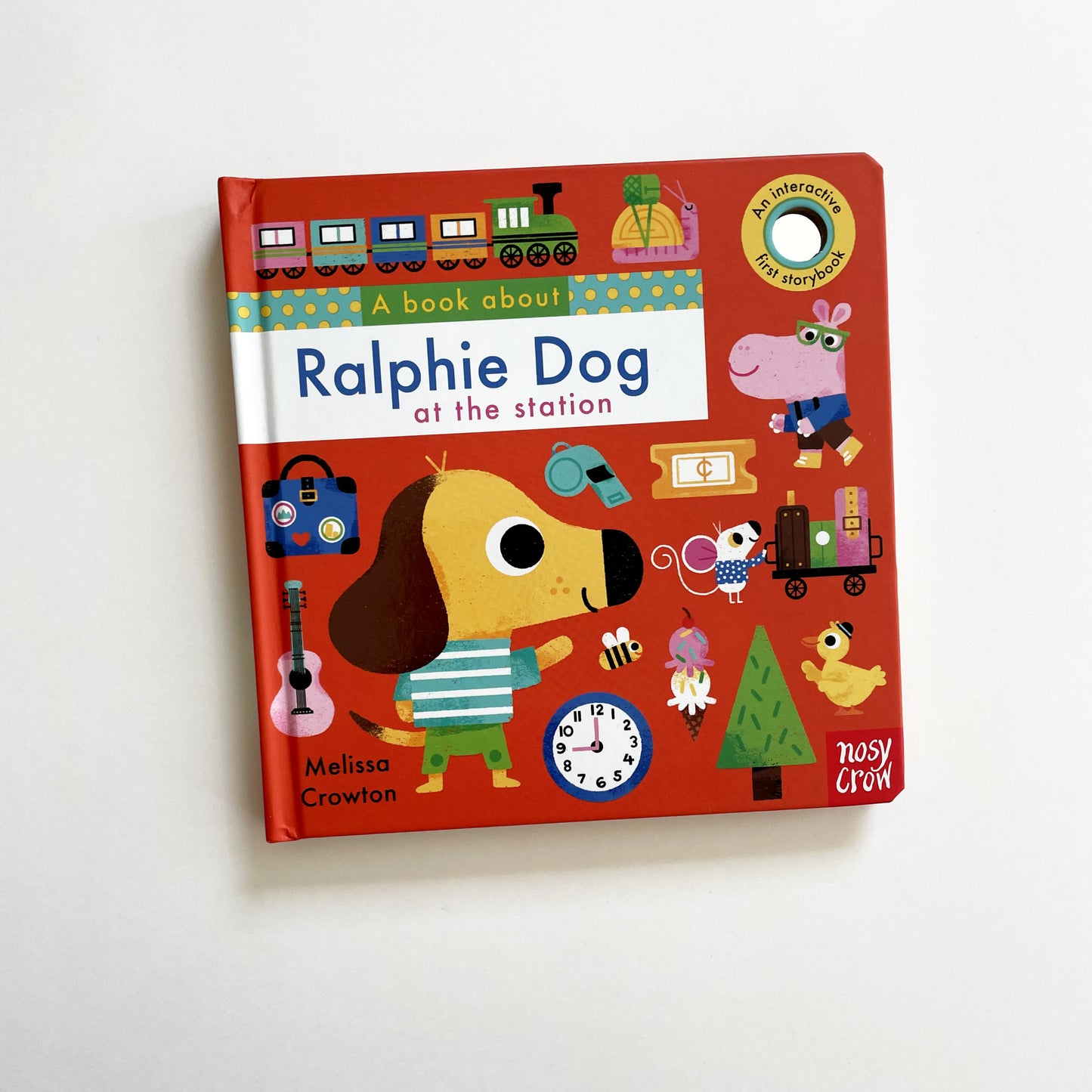 A Book About Ralphie Dog at the station